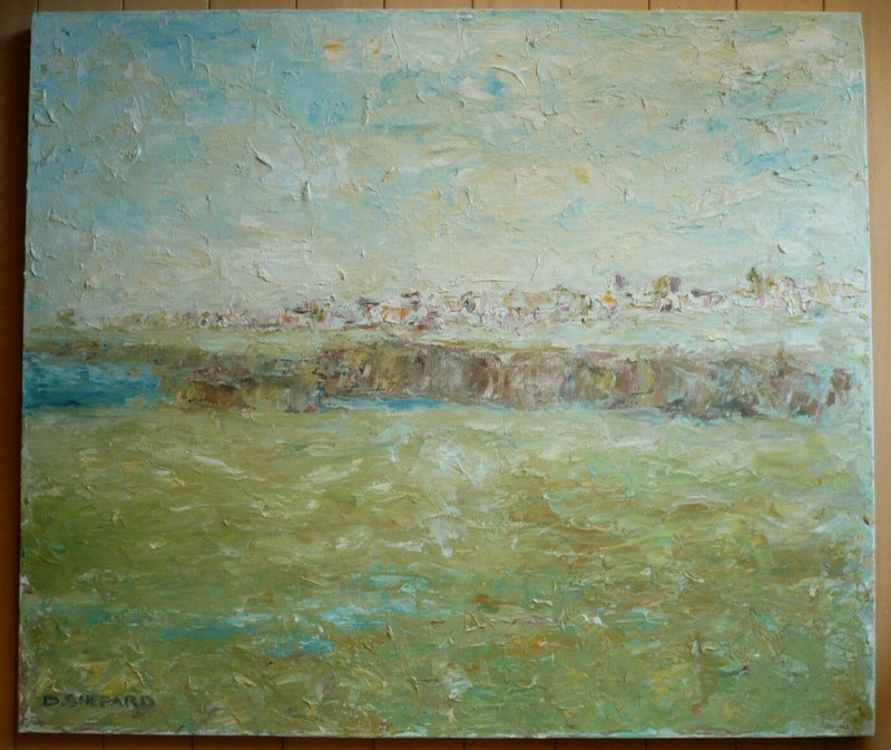 D. SHEPARD Loose IMPASTO MODERNIST MODERN IMPRESSIONIST CHUNKY IMPRESSIONISM OIL