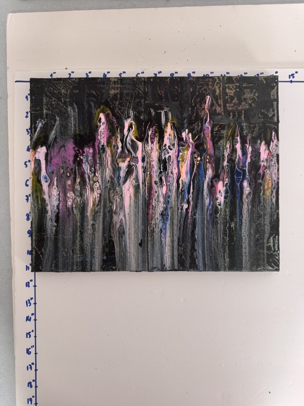 Vibrant Abstract Acrylic Pour Painting - Modern Wall Art - Resin Coated gallery