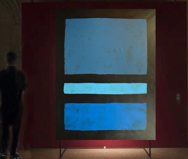 Mark Rothko Style Giant Canvas Painting 81”X62” (6 Foot 9 inch) Abstract gallery