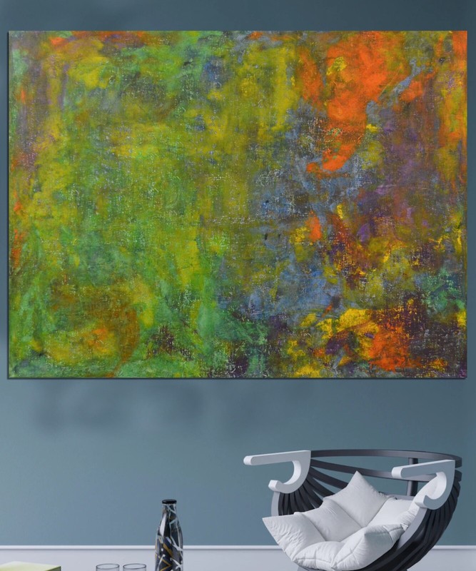 Mark Little, Original, ￼Profession￼al Painting 81” X 62”(6ft 9in)Abstract Modern gallery