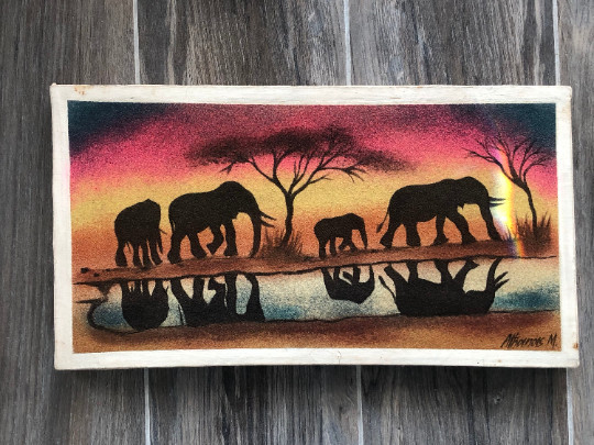 Exclusive Hand Made African Nature Wildlife Painting Wall Painting FREE SHIPPING