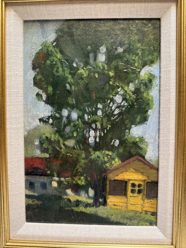 ANTIQUE HISTORIC IMPRESSIONIST PAINTING NEW YORK ERNEST HUBBARD Landscape 1920’s gallery