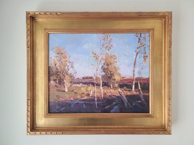 Calvin Liang Original Oil Painting Rural California Impressionist Landscape
