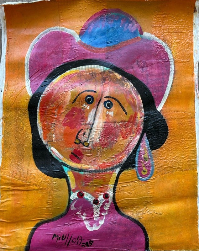 Miguel Ulloa 40” x 30” DOMINICAN REPUBLIC ARTS PAINTING IN ACRILIC VERY NICE LM