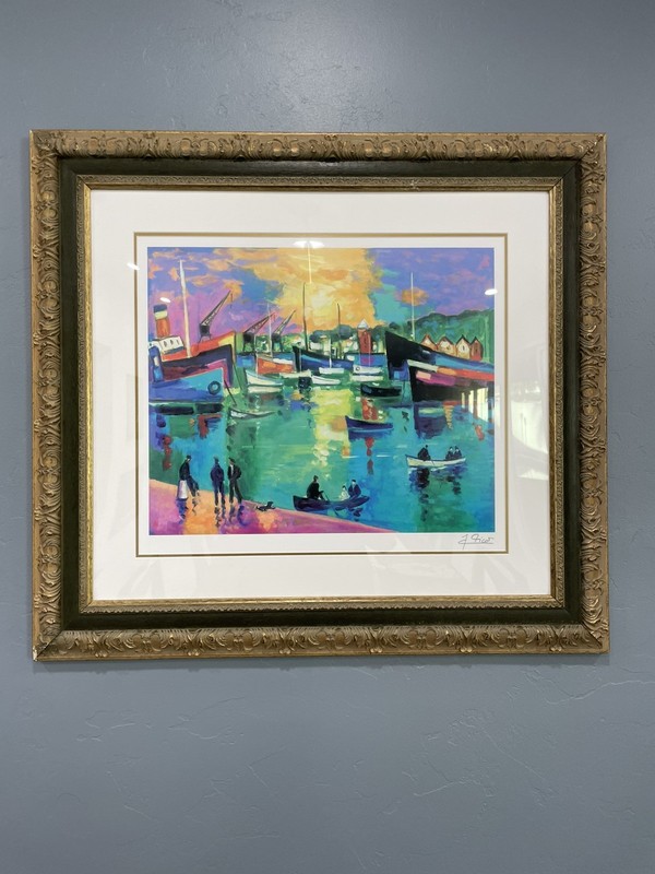 Jean-Claude Picot Seriolithograph Beautifully Triple Matted and Framed