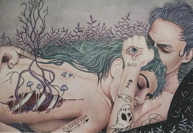 "Hope And Surrender" Original Artwork By Kaitlyn Page 2018 gallery