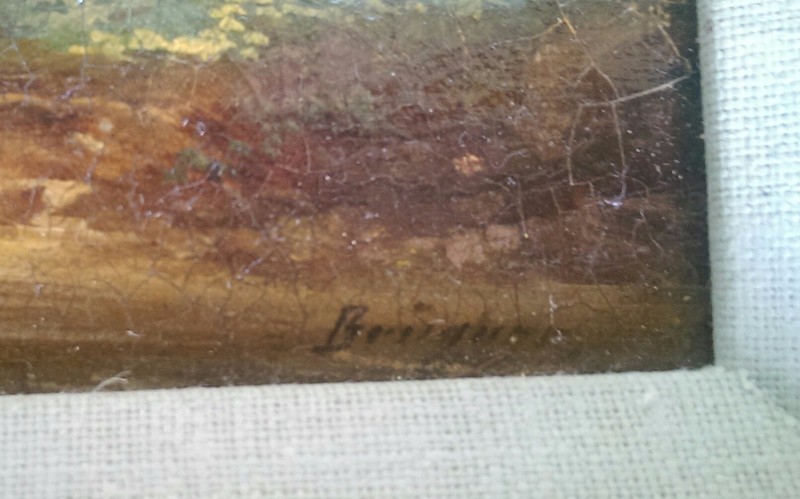 Colestin Brugner ANTIQUE 19TH Century ORIGINAL Oil Painting 3/4 OFF$4500R OFFER? gallery