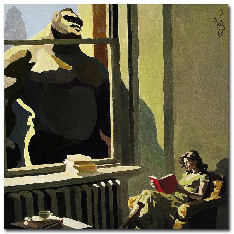A Good Book by Thomson Gallery-Wrapped Canvas Giclee Art (18 in x 18 in)