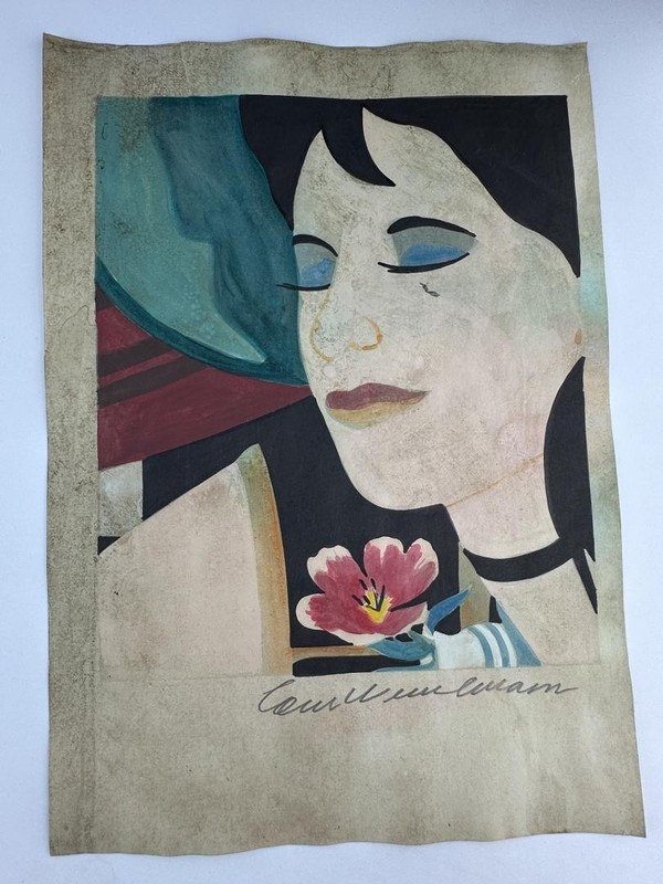 Tom Wesselmann COA Art Painting Original Drawing Vintage