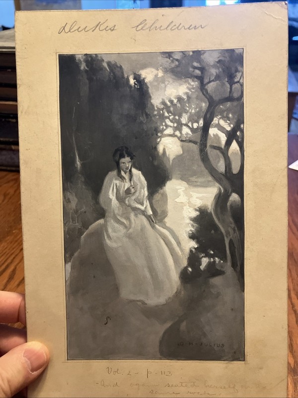 Original Illustration Likely For A Book Titled “Dukes Children”