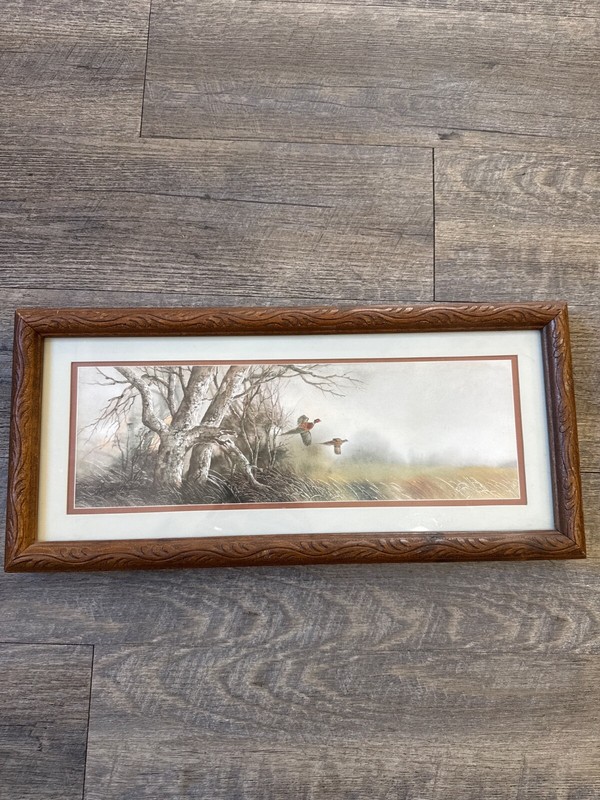 Vintage Supote Krikul Rustic Framed Outdoor Wildlife Print