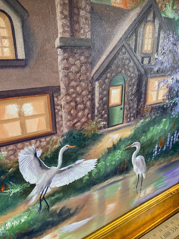 “Peaceful & Restful” Oil on Canvas by DONALD RUSTY RUST 2012 Rare Certified gallery