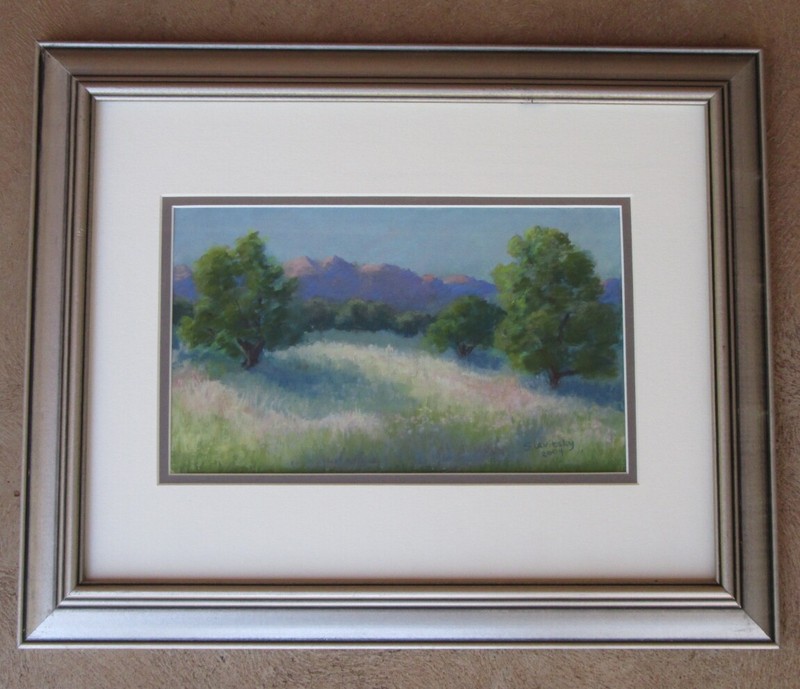 CALIFORNIA PASTEL ARTIST SUSAN LEVITSKY PAINTING: «OAK EVENING GLOW»