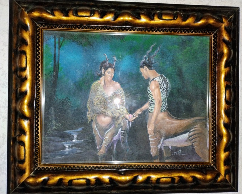 Dale Ziemianski Original Sci-Fi Painting Centaurs ‘The Rose Diamond’