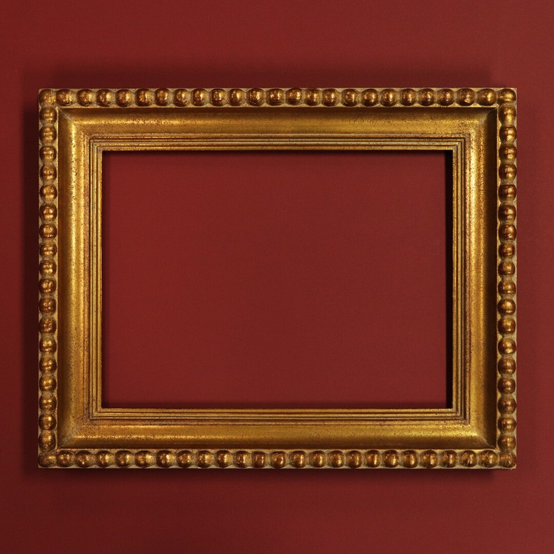 Custom Ornamental Handmade Picture Frame, Gold, Made By Frame Masters, CA, USA