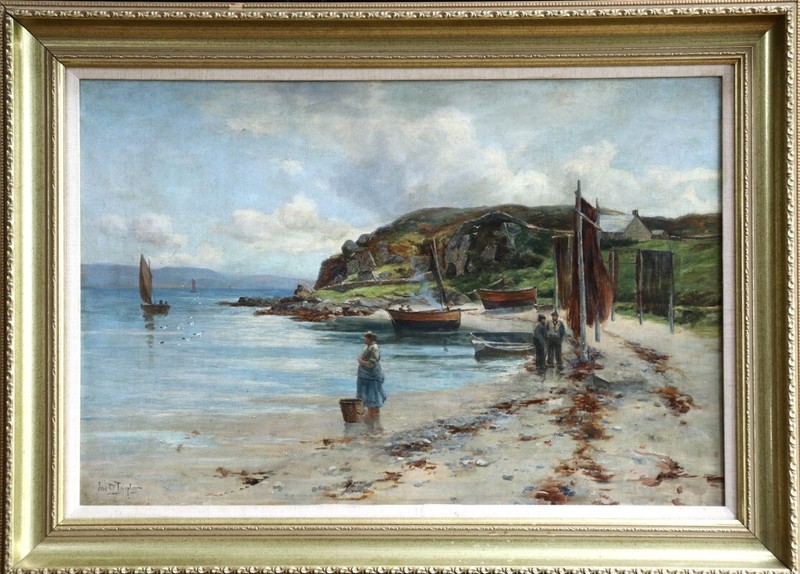 19th century This well listed Artist JOHN D. TAYLOR ( Act. 1876 – 1890 )