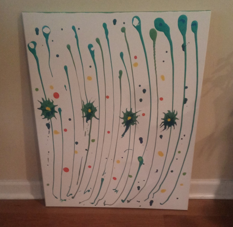 Abstract Art Painting – Abstract Subject & Style, Unframed Single Piece