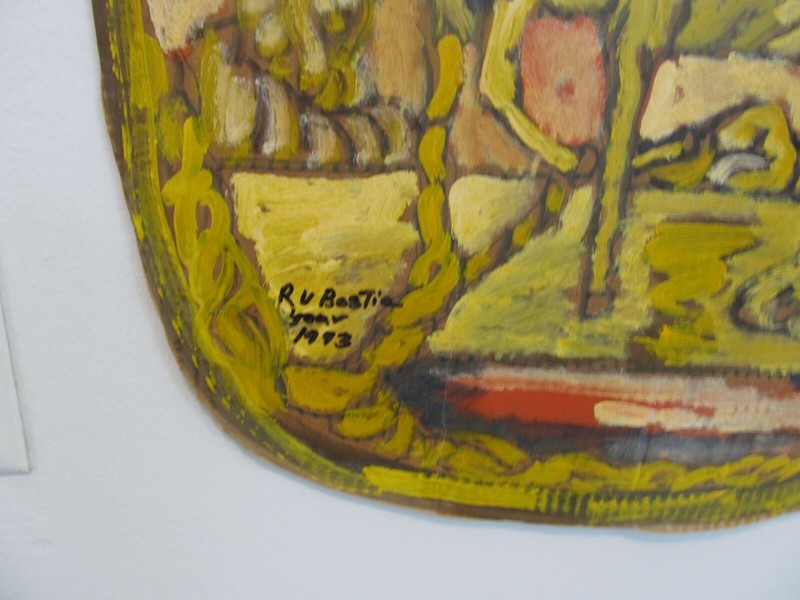RUDOLPH V BOSTIC RUDY Painting Myth SERIES CENTAUR Savannah GA artist folk art gallery