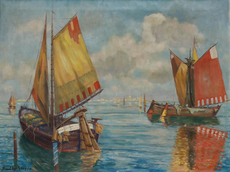 R. Müller - 1940 Oil, Chioggia gallery