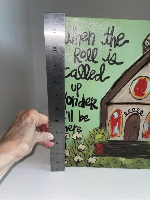 “When The Roll Is Called Up Yonder” Baxter & Me Church Canvas Painting gallery