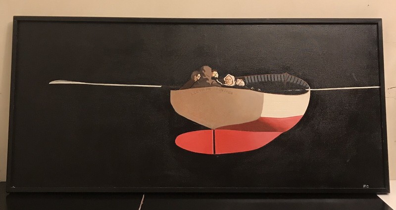 Hyman Cohen Painting 39”x17”