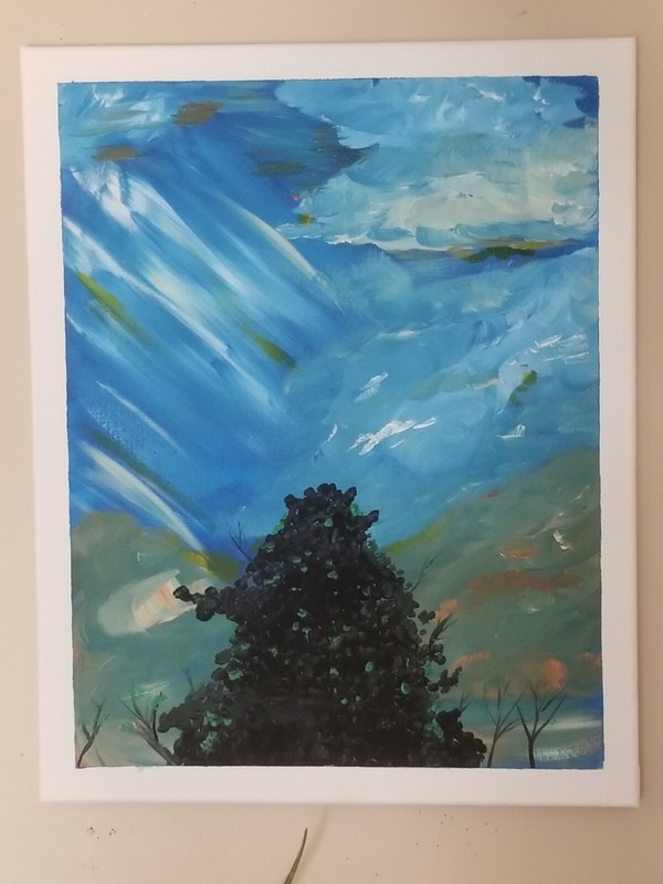 Bei Cieli Sprezzatura Acrylic painting on canvas by original artist B15H0P