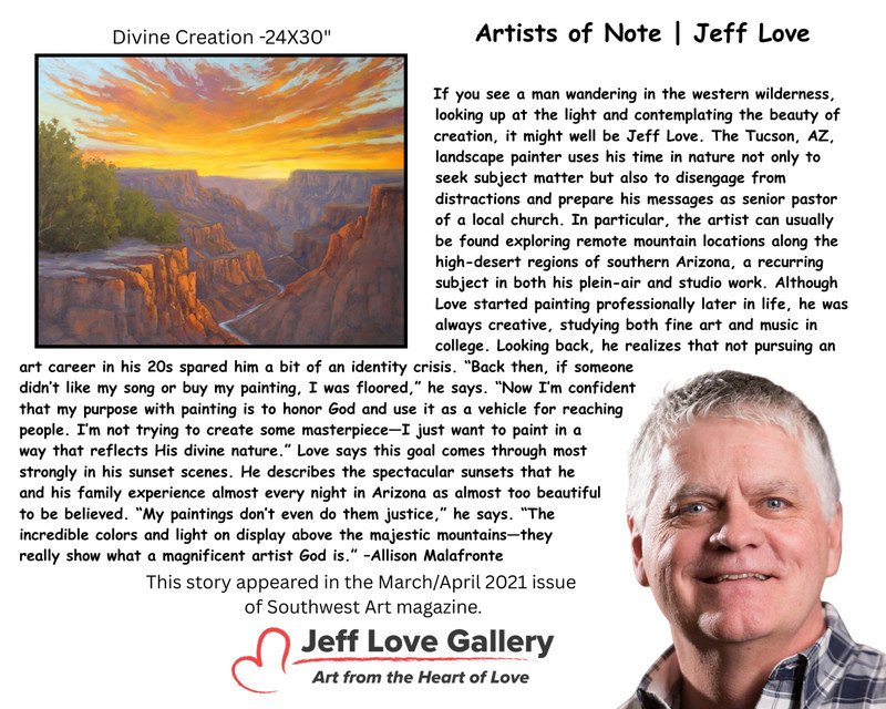 Jeff Love Art Large 24X30" Original Oil Painting Grand Canyon Sunset Landscape gallery
