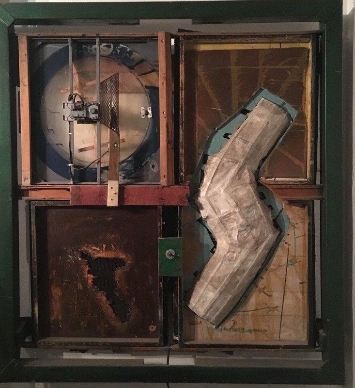 Ancestors – Tim Ryan – Abstract Found Object Assemblage Panel Unique 1/1