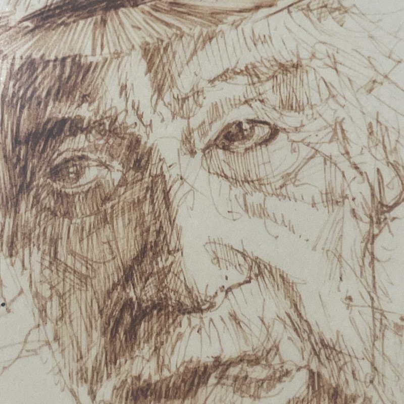 R Stiers Sketch Man With Hat Sketch gallery