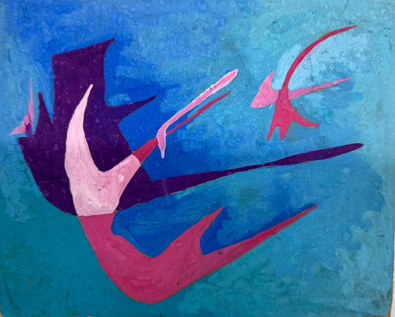 Rolph Scarlett (1889-1984) Gouache on Paper Abstract Modernist Painting