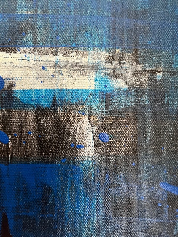 20x24 Contemporary Abstract Art, Original Acrylic Painting, "Beneath" gallery