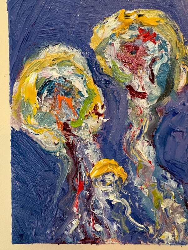 Jelly Fish Family, Original Oil Painting, Frame gallery