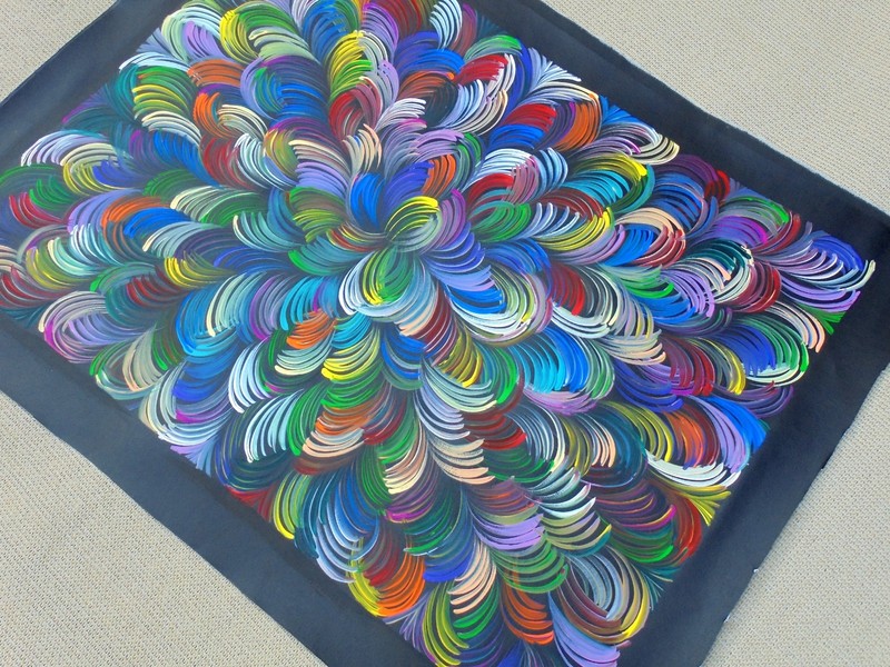 SELINA NUMINA 78 x 60 cm Original Aboriginal Painting. Bush Medicine Leaves