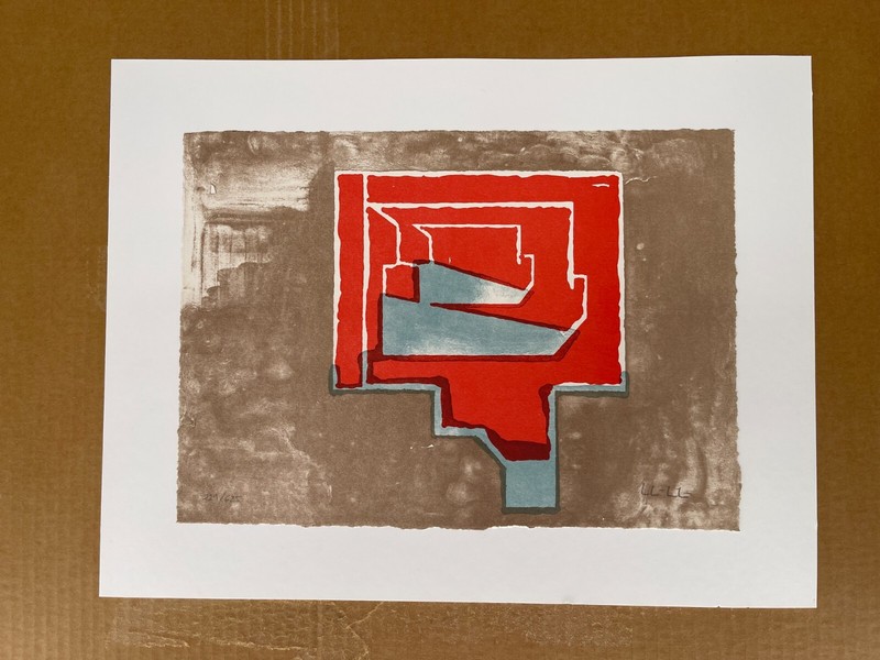 Lluis LLeo Signed NYC Modernist Abstract Litograf 229/625 gallery