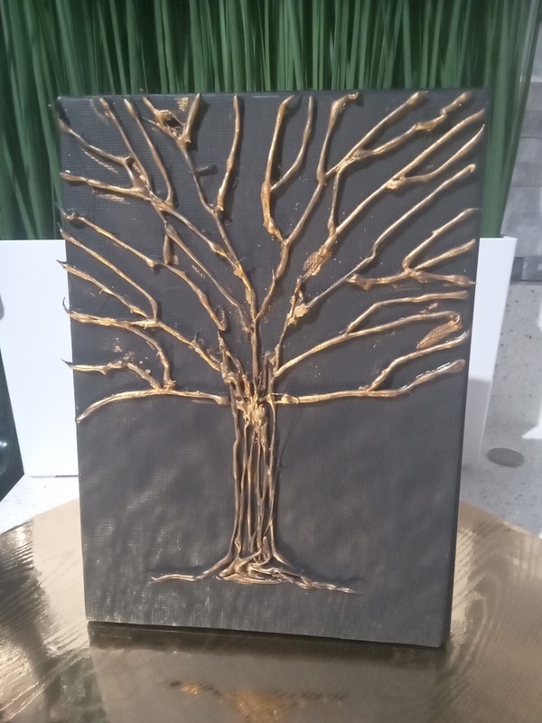 TREE Art Dry Painting Technique