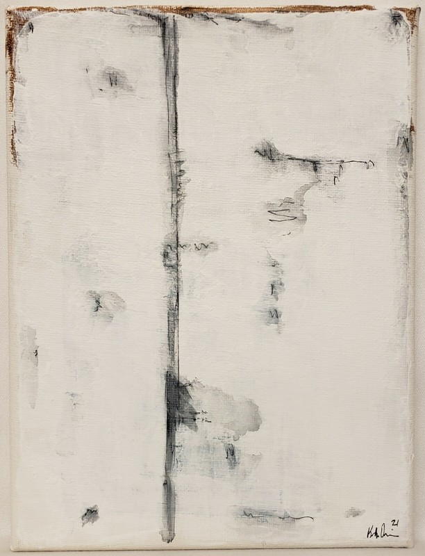 No.975 Original Abstract Modern Minimal Urban Industrial Painting By K.A.Davis