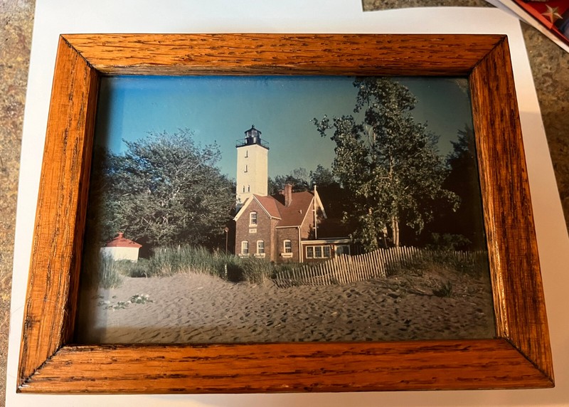 Presque Isle Lighthouse wooden Jewerly box Erie , Pa
