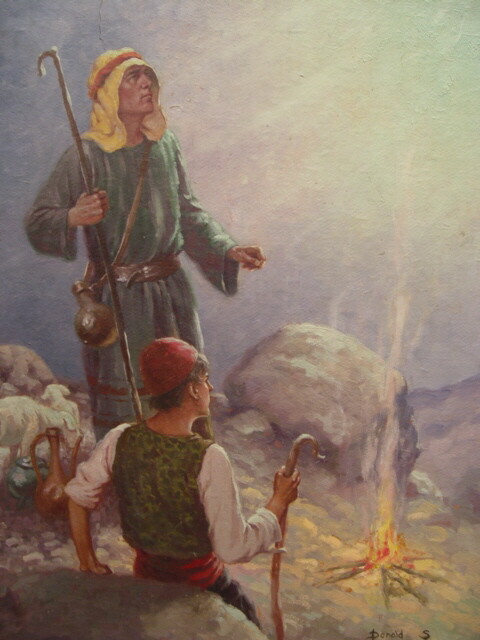 1928 Shepherds by Donald S. Humphreys Book Illustration Illustrator