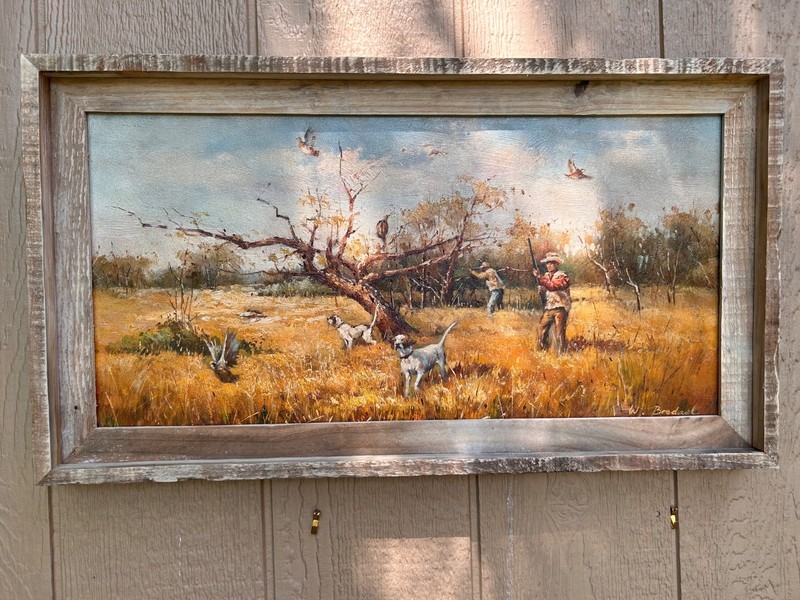 Bird Hunters 1 – Oil Painting Signed Framed