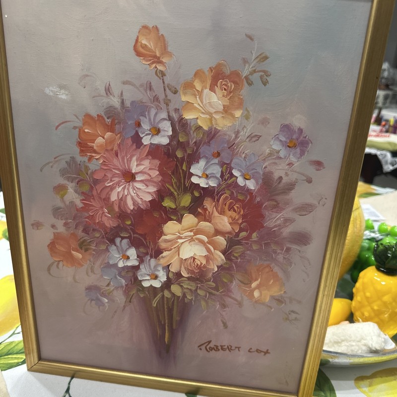 Robert Cox & Jenkins paintings in 13x17 frames Original oil on canvas. Flowers gallery