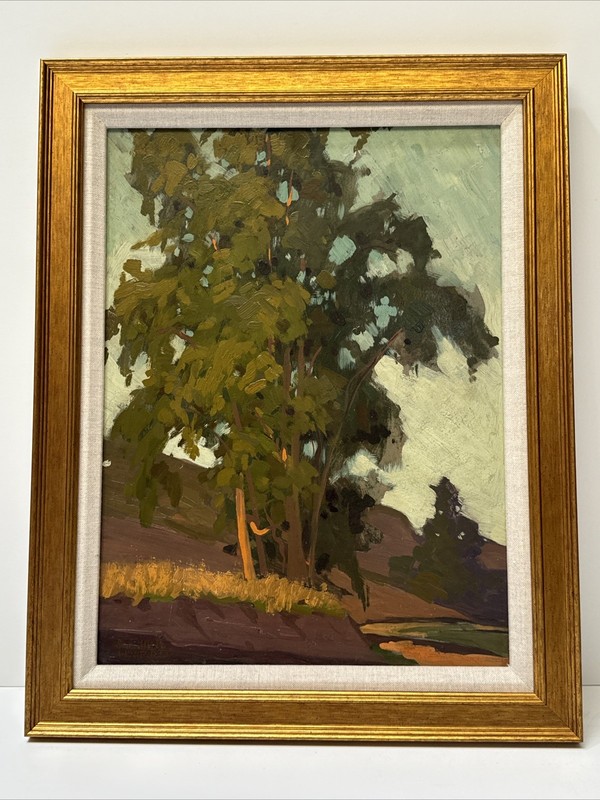 Sam Hyde Harris Painting Antique California Landscape Impressionist Famous Oil