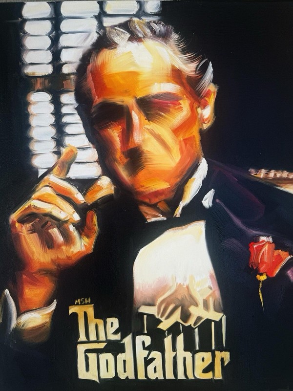 The Godfather Original Title Oil Painting