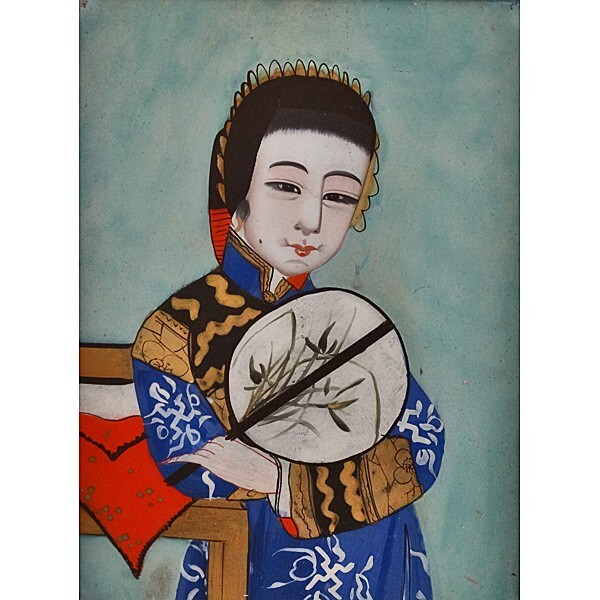 China Trade Reverse Portrait Painting On Glass gallery