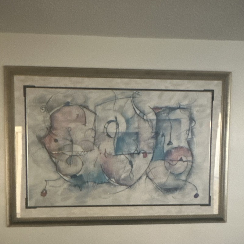 ERIC WAUGH «Bravo» LARGE Framed ART / Print VINTAGE 66 × 46 in. Contemporary