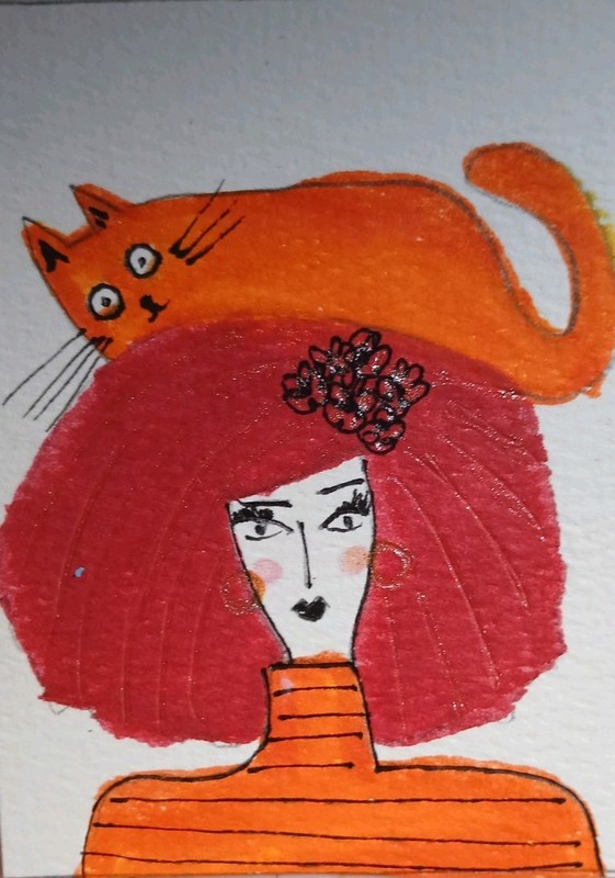 Aceo Mixed Media Art Card