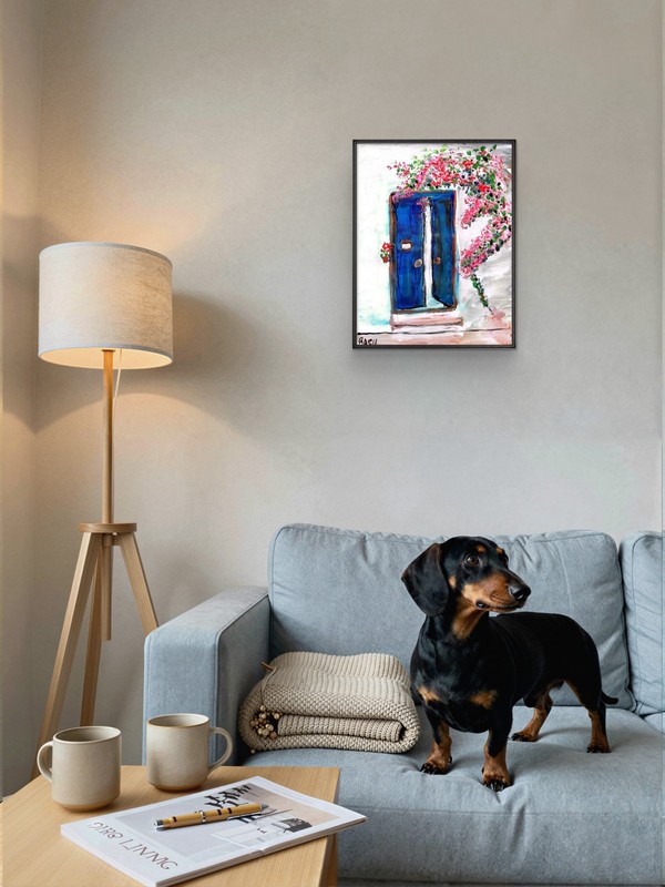 Through The Door Figurative Abstract Expressionist Art Painting gallery