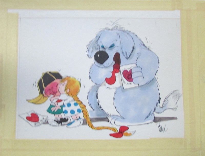 PHIL MENDEZ PAINTING NO KISSES FOR ME