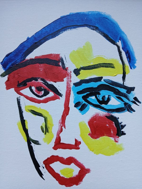 Abstract/ Expressionism 8x10 Colorful Gent Handmade Signed ColorfulPainting gallery