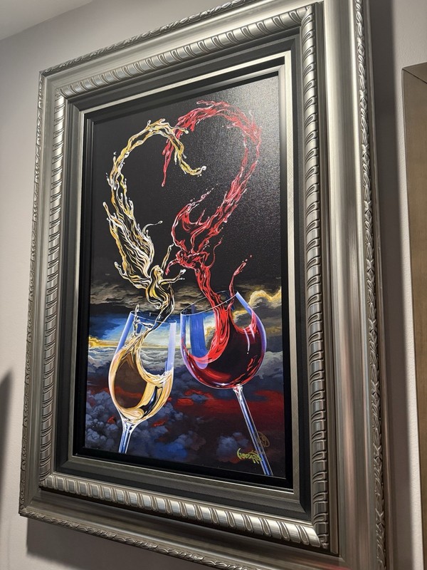 Together Fine Art Giclee Embellished Michael Godard w/ COA Conflict Devil Angel