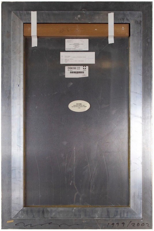 Listed Artist Peter Wegner (b.1963) Signed Enamel On Aluminum Panel Microfiche gallery
